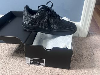 Nike Air Force 1 Low Triple Black Snakeskin Kobe