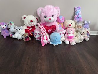 Lot of Assorted Plush Stuffed Animals – Teddy Bears, Bunnies & More