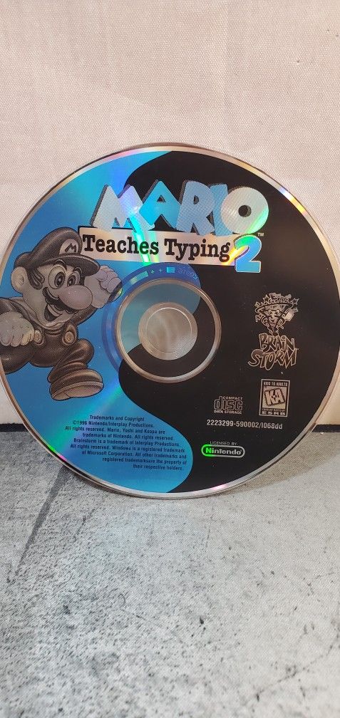 @CHV. Vintage Mario Teaches Typing CD ROM