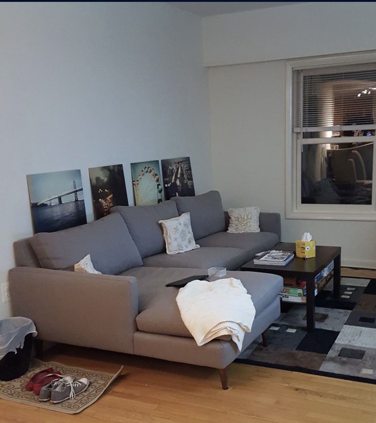 Room & Board Jasper 104” Left-Facing Chaise Sofa – Modern Sectional