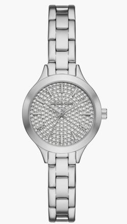 Silver and crystals. Brand new ladies, Michael Kors watch. Silver and crystals.
