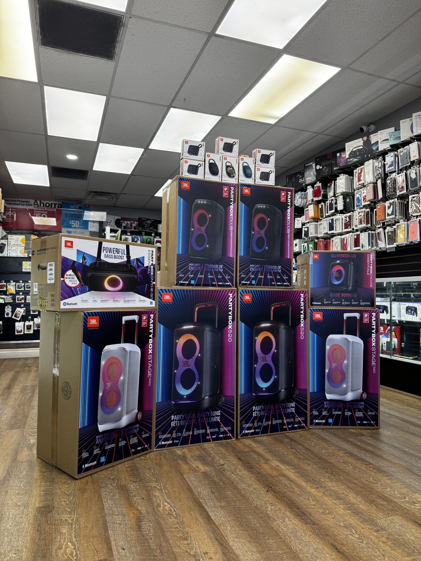 JBL GO4, JBL CLIP5, JBL CLUB120, JBL STAGE320, JBL 520, JBL ON-THE-GO, JBL ENCORE ESSENTIALS 2