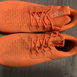 TSIODFO Mens Size EU 46 Orange Athletic Running Shoes Breathable Casual Sneakers $10