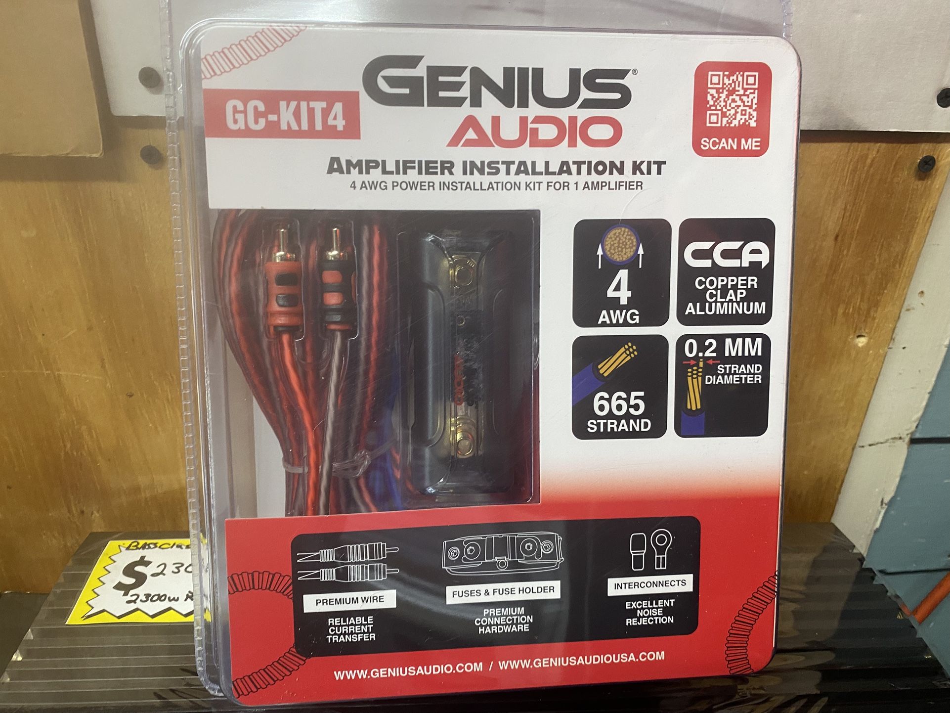 New Genius Audio 4 Gauge Car Amplifier Wiring Kit High quality $50 Each