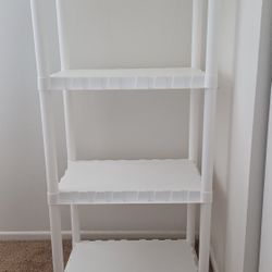 4 White Storage Shelf