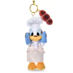 Disney Parks Donald Duck Plush Keychain, Mickey's Bakery