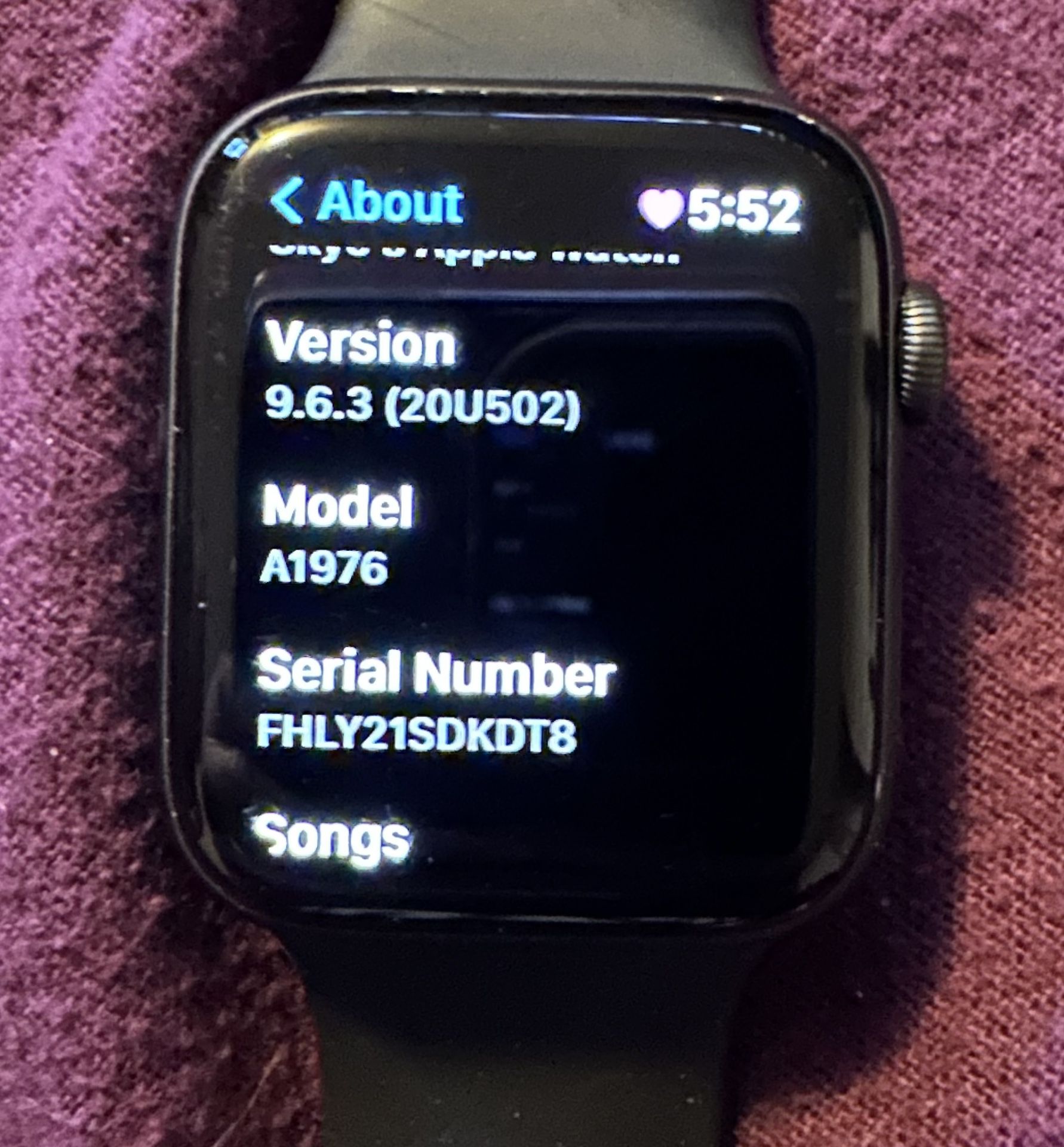 Apple Watch Series 4 42MM A1976 Cell/Wifi