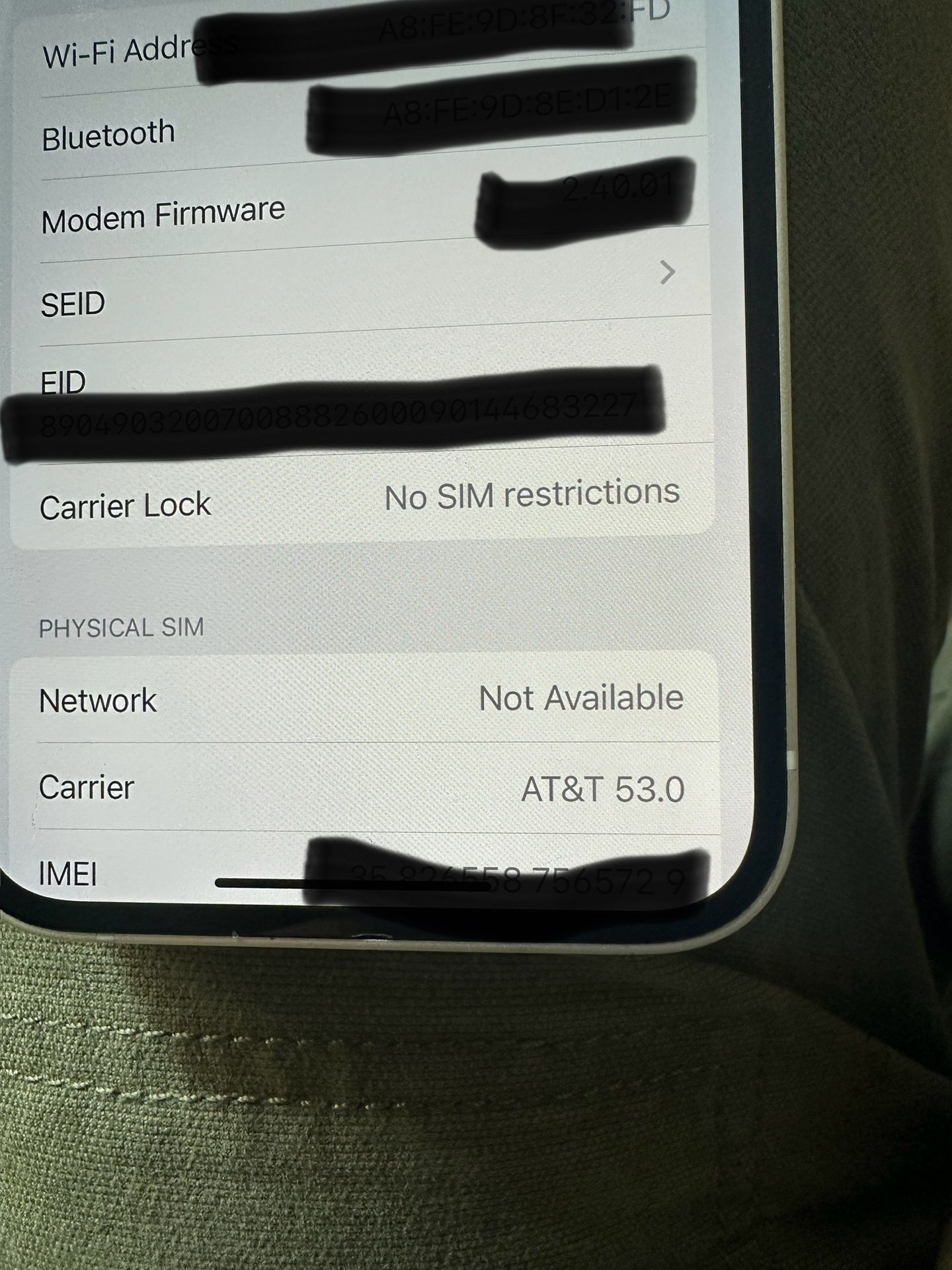 Unlocked I Phone 13 128GB 100% Battery Capacity