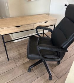Desk and chair