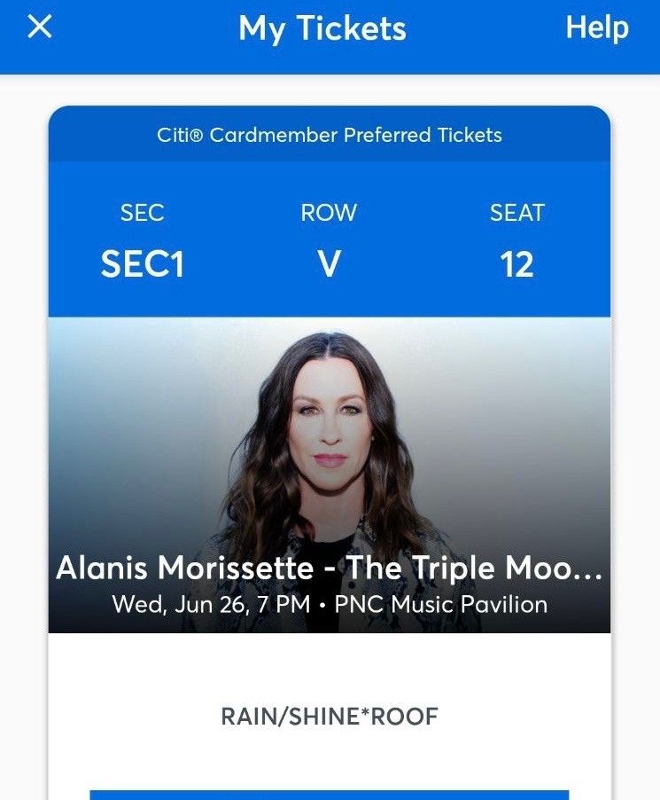 Alanis Morissette Tickets