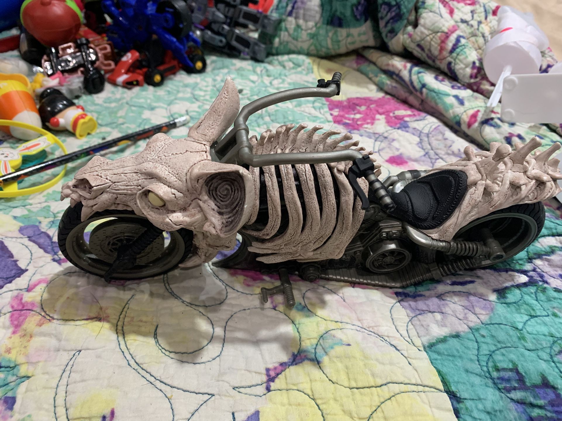 Little boys Collectors Rat Skeleton Motorcycle