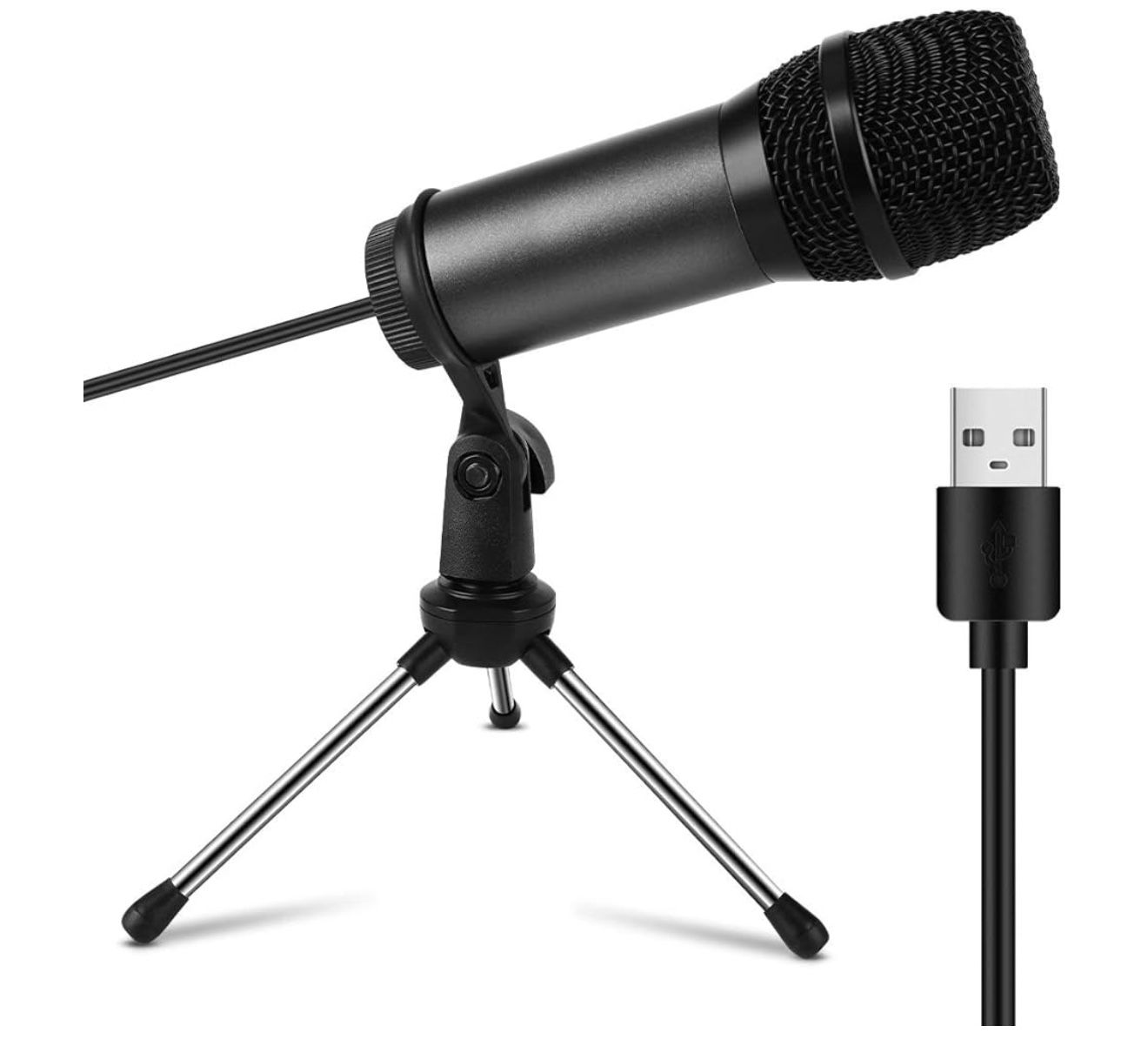 USB Microphone, USB Condenser Microphones for Computer PC Game Mac & Windows,Professional Plug, Play Studio Microphone for Gaming, Podcast,Chatting, Y