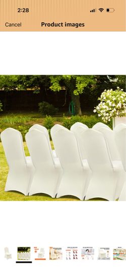 Fitted Chair Cover, Removable Washable Protective Slipcovers, for Wedding, Holiday, Banquet, Party,