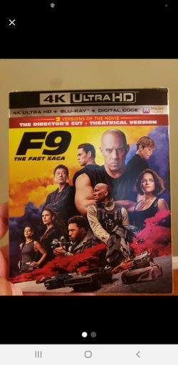Fast 9 4k Blu Ray Combo Brand New Sealed With Slip Cover