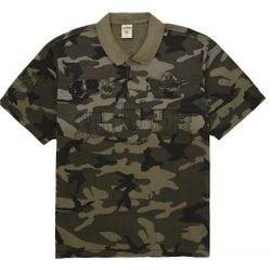 Supreme True Religion Camo Appliqué Polo
