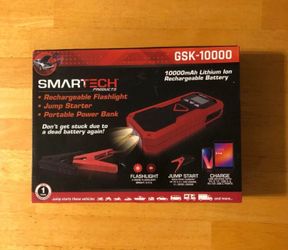 Smartech 10000 mAh lithium Ion Rechargeable Battery and Portable Power Bank