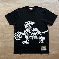 Size Large - Mitchell And Ness Authentic Vintage Supreme NBA Basketball Toronto Raptors Big Face Shirt - Nike Sports Champion