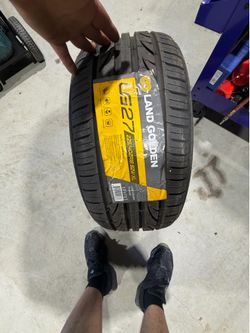 Land golden tire