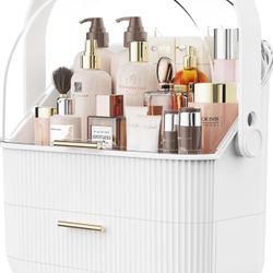 Makeup Organizer Skincare Organizers - Cosmetic Display Cases with Transparent Cover, SkinCare Organizers for Bathroom Countertop, Bedroom Vanity Desk