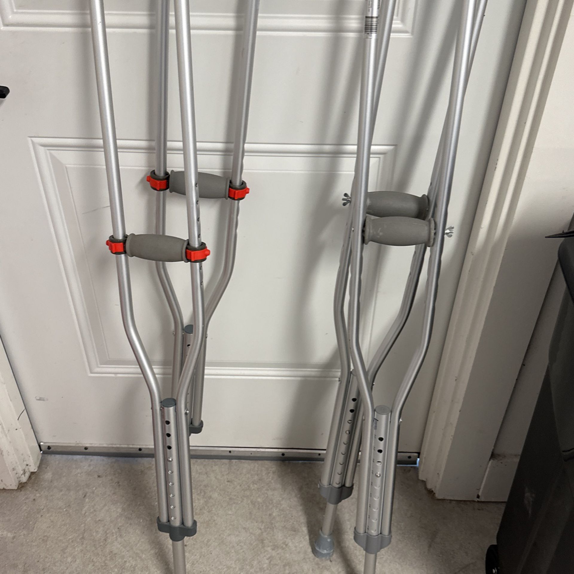 Two Sets Of Crutches, $20