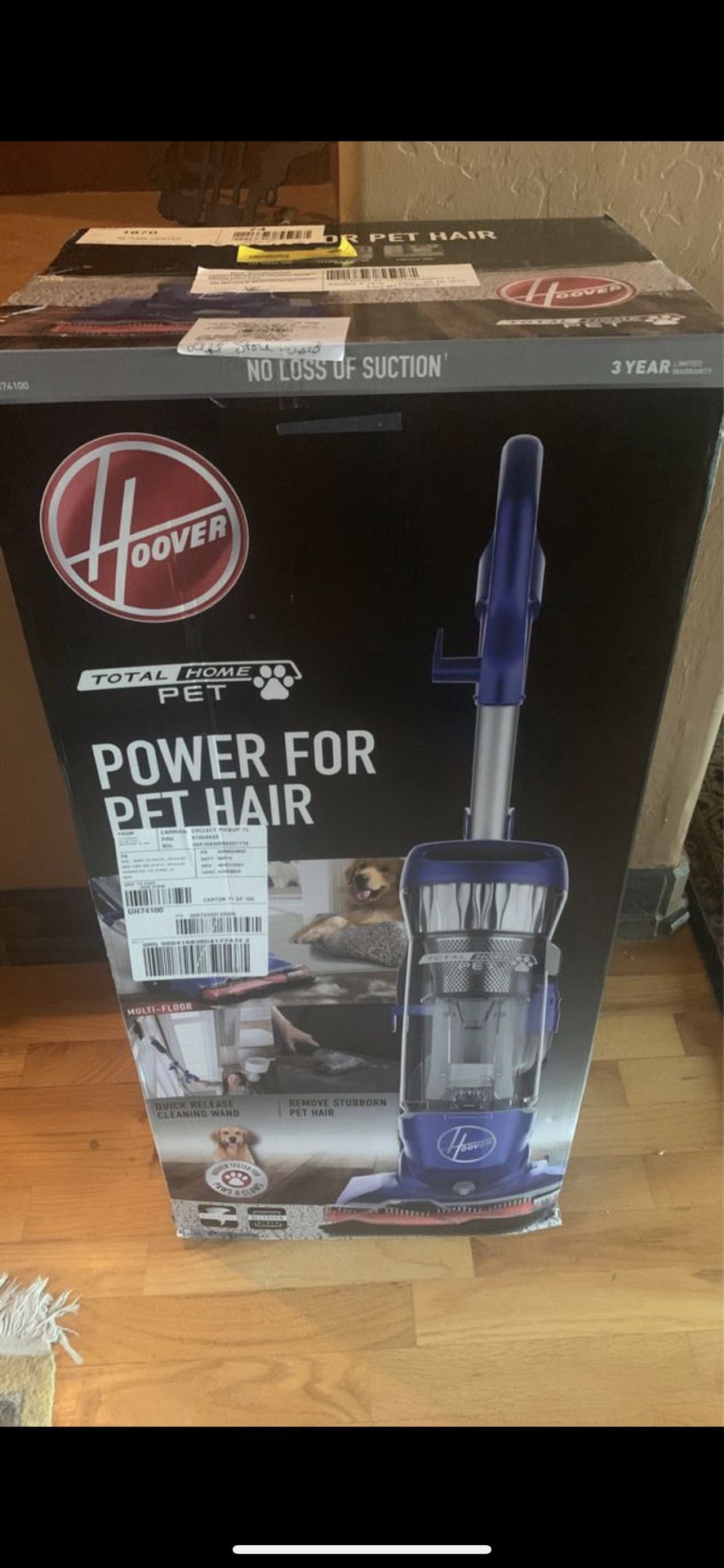 Hoover Total Home Pet Bagless Upright Vacuum Cleaner, UH74100