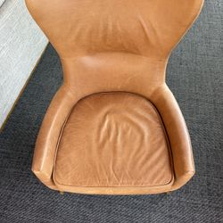 Erik Leather Wing Chair