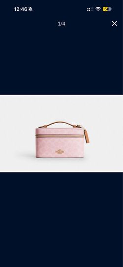 Coach Pink Powder Vanity Case
