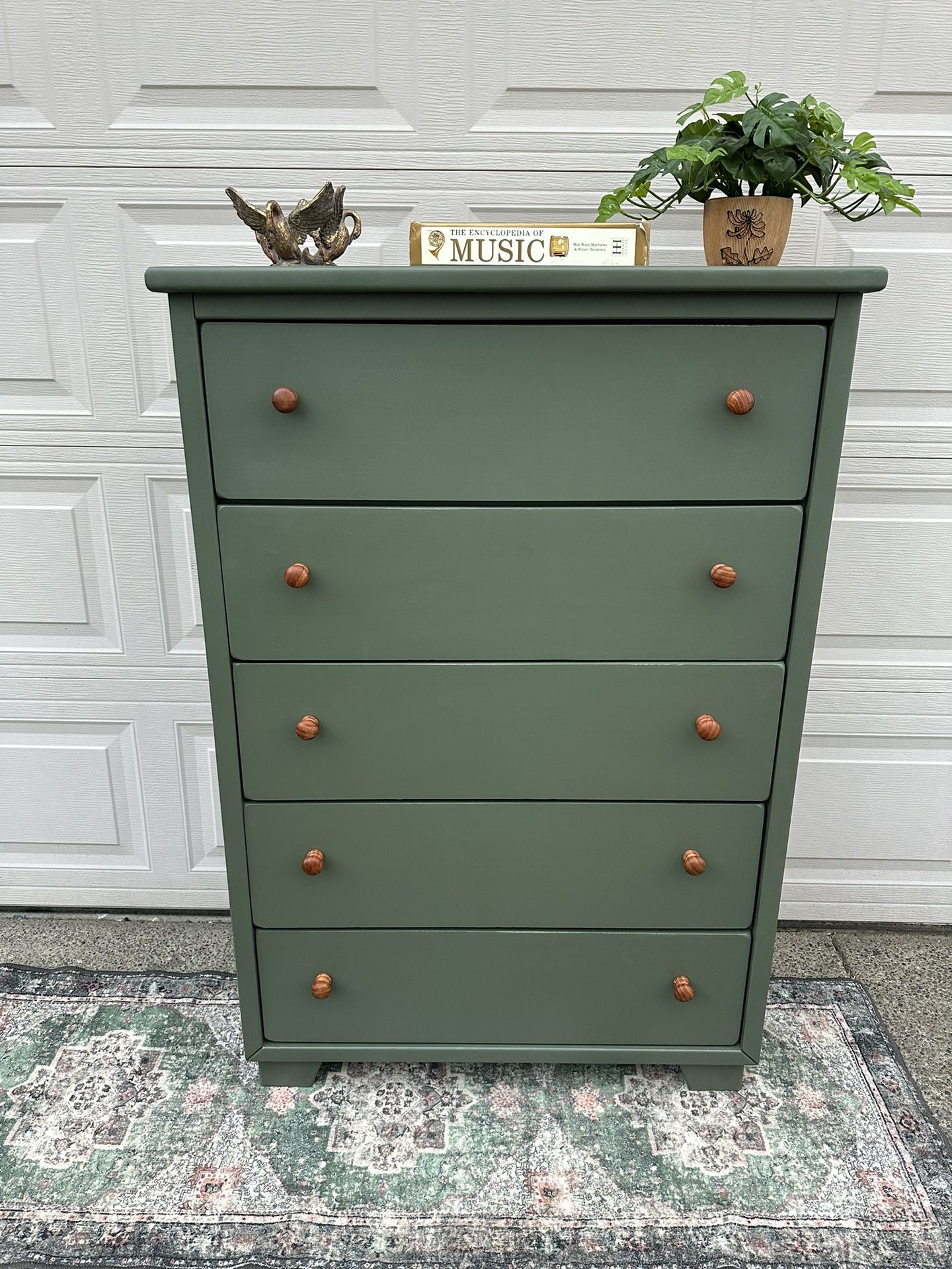 Freshly Refinished Tallboy Dresser