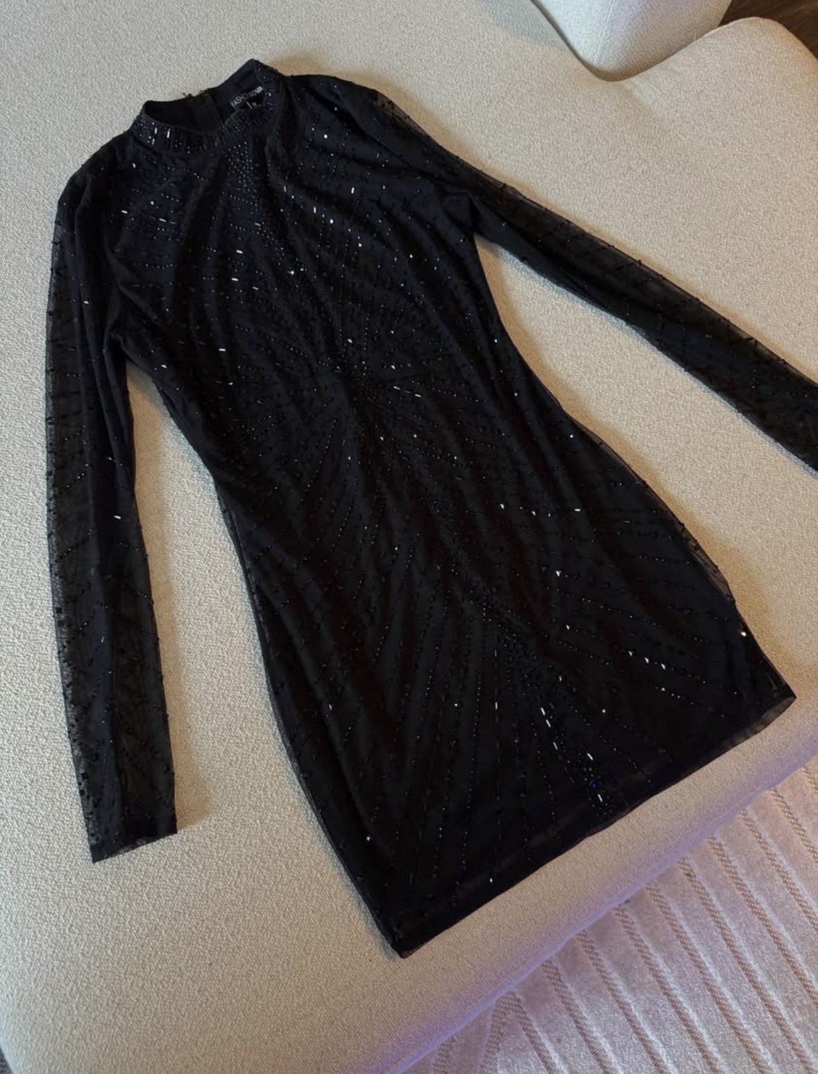 Black Sparkly Fashion Nova Dress