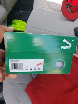 New red suede pumas 10.5