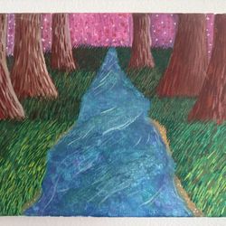 River Watercolor Painting