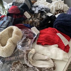 Huge Lot Of Ladies Scarves, Shawls And Gloves Brand New
