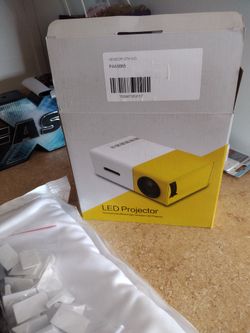 LED Projector W/ Screen And Hardware