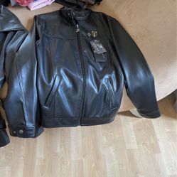 Men Women Faux Leather Jackets