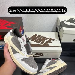 Nike Air jordan 1 low travis Scott Reverse mocha Size 7,7.5,8,8.5,9,9.5,10,10.5,11,12 
