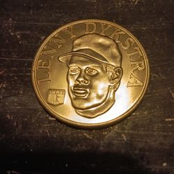Vintage Lenny Dyksyra Baseball Sport Stars Collector Brass Coins PHILADELPHIA PHILLIES FOR SALE