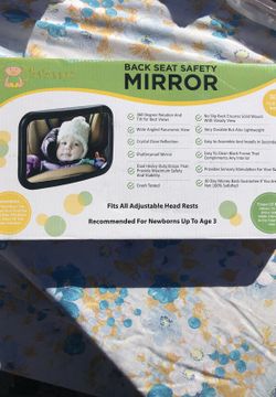 Back seat safety mirror size 11.9 x 7.5 inches