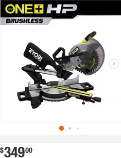 RYOBI ONE+ HP 18V Brushless Cordless 10 in. Sliding Compound Miter Saw (Tool Only