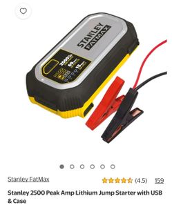 Stanley FatMax 2500a, Lithium Jump Starter