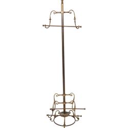 Vintage Mid Century Brass Valet Stand   