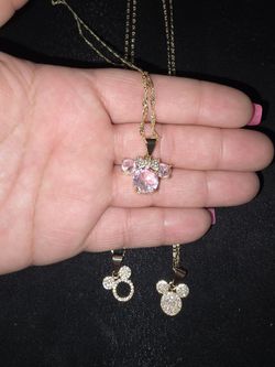 Gold Plated Mickey And Minnie