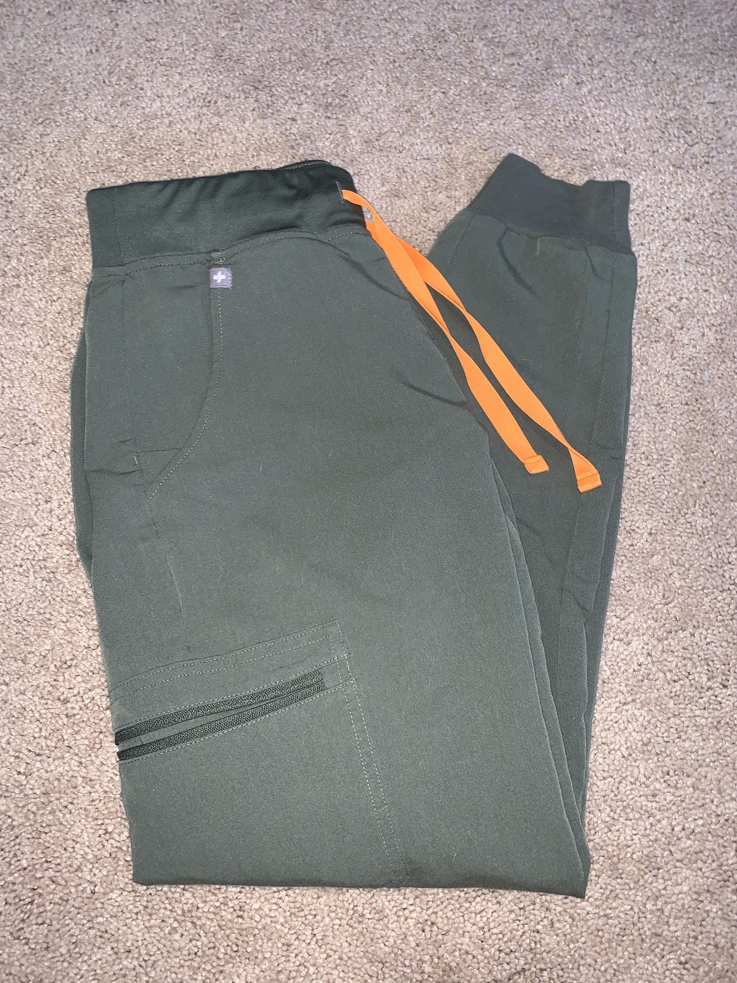 Figs Scrub Bottoms Green Joggers Size XS