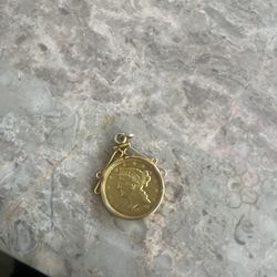 24kt Gold Coin Pendant 