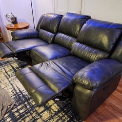 Leather Reclining Couch