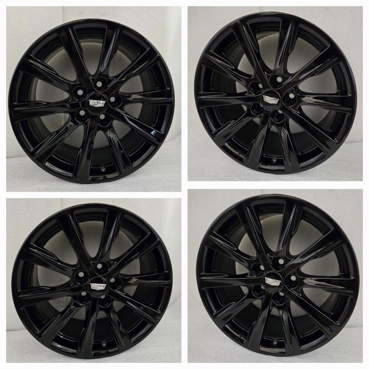 Original Cadillac CT5 Black 18" Wheels Rims OEM