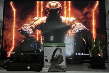 Xbox 360 254gb  With Kinect, Headset And Games