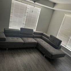 GREY SECTIONAL SOFA