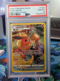 Pokemon Brilliant Stars Flareon TG PSA 10
