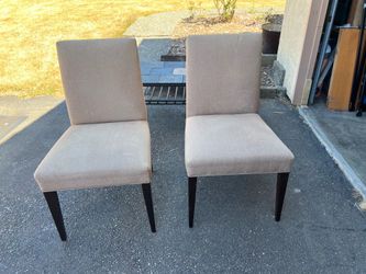 2 Fabric Chairs, Crate and Barrel, $80 Total, Both, Great Shape, Delivery