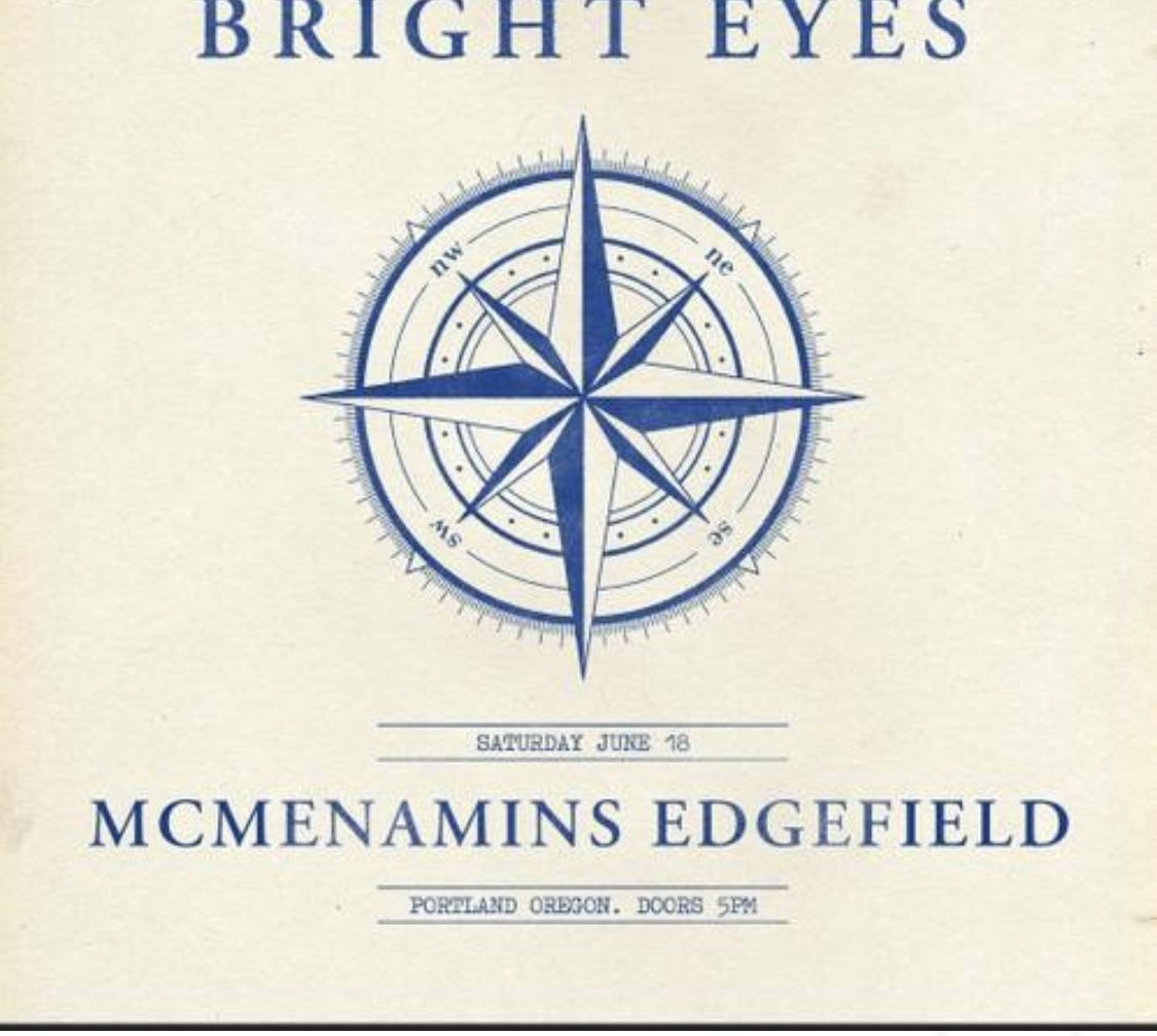 2 Tickets To Bright Eyes At Edge field 6/18
